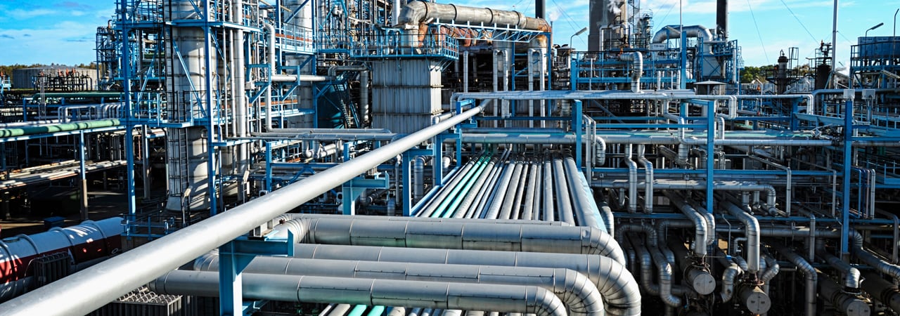 Oil refinery banner