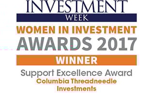 Award Investment Week Women in Investment 2017 Support Excellence