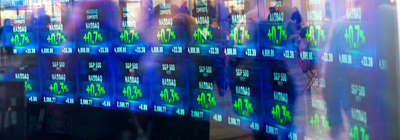Stock market ticker