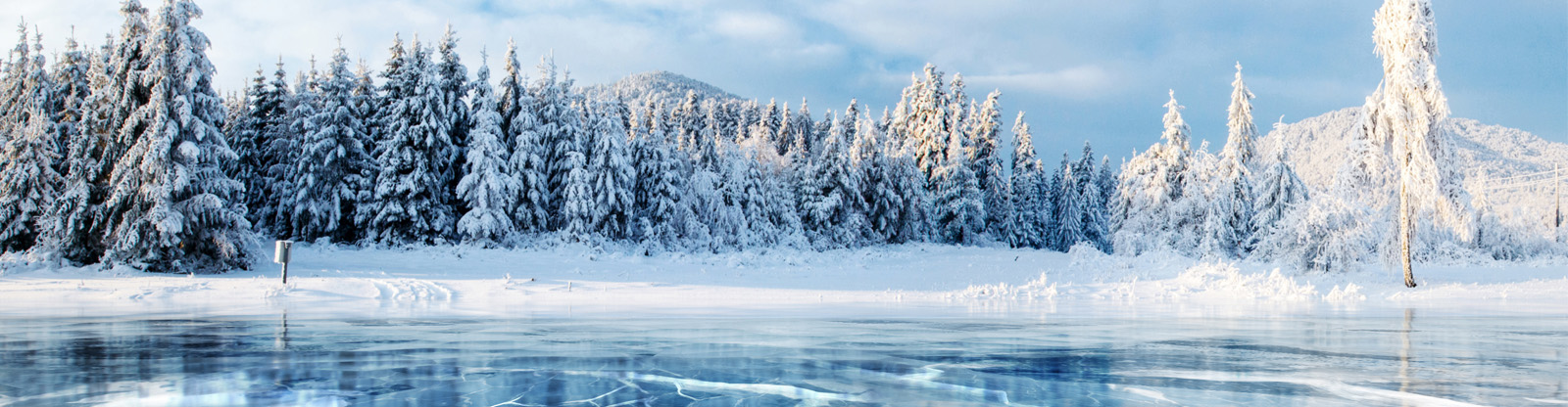 Winter ice landscape