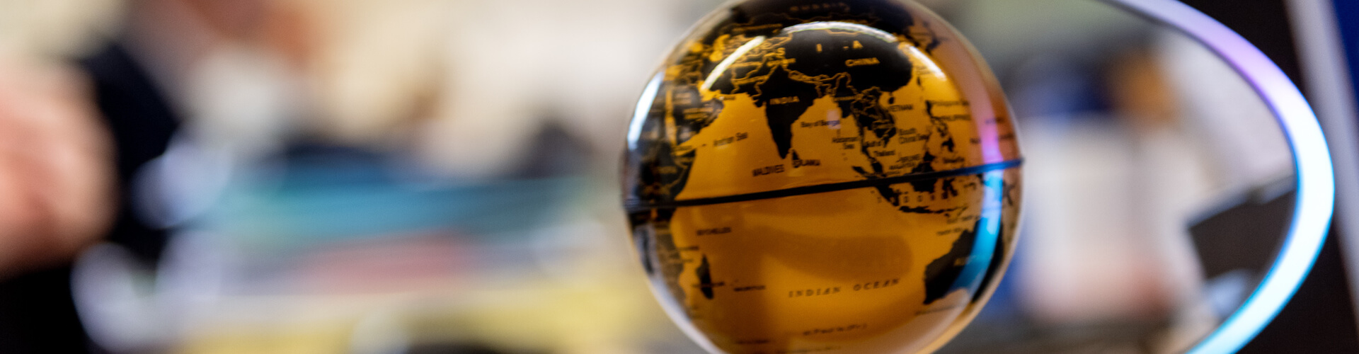 Globe made of glass