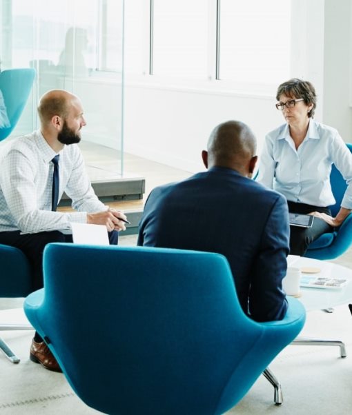 Businesspeople in meeting in office