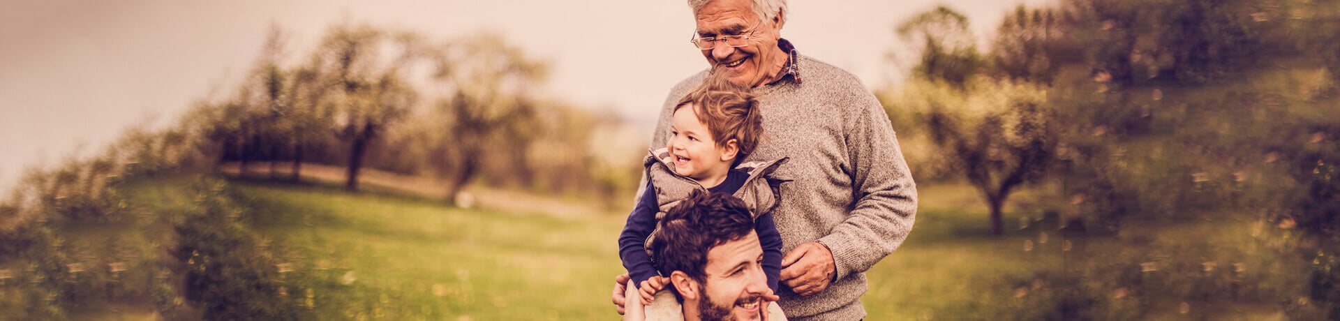 Family in the park