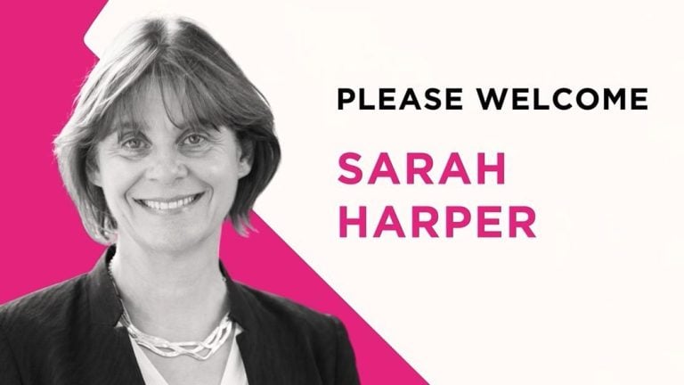 Sarah Harper welcome banner