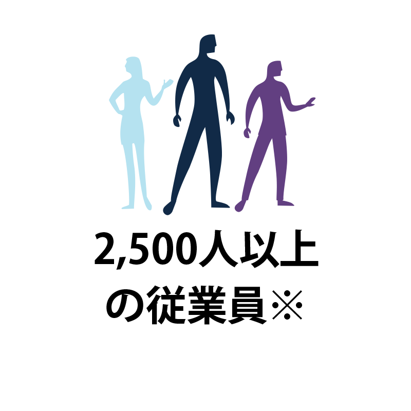 Three employees icon