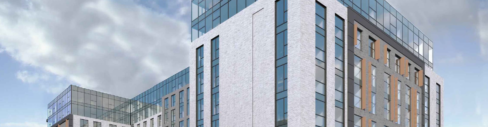 Image showing higher floors on modern apartment block