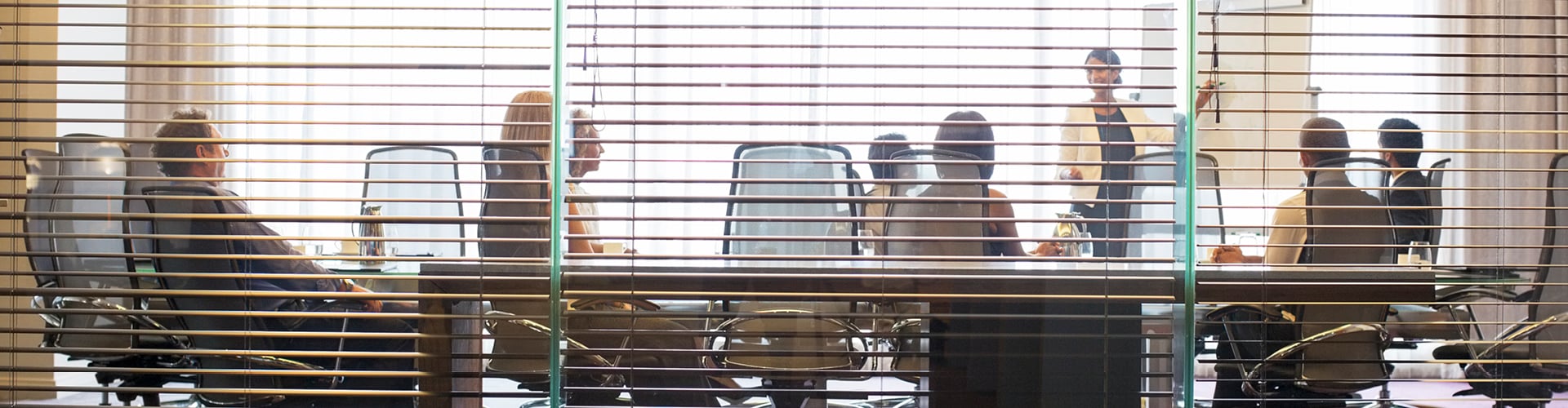 People sitting around a table in a meeting