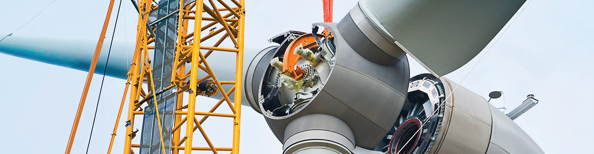 Wind Turbine casing opened