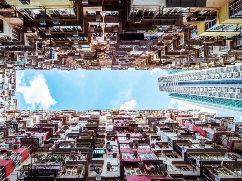 Density of public Housing in Hong Kong