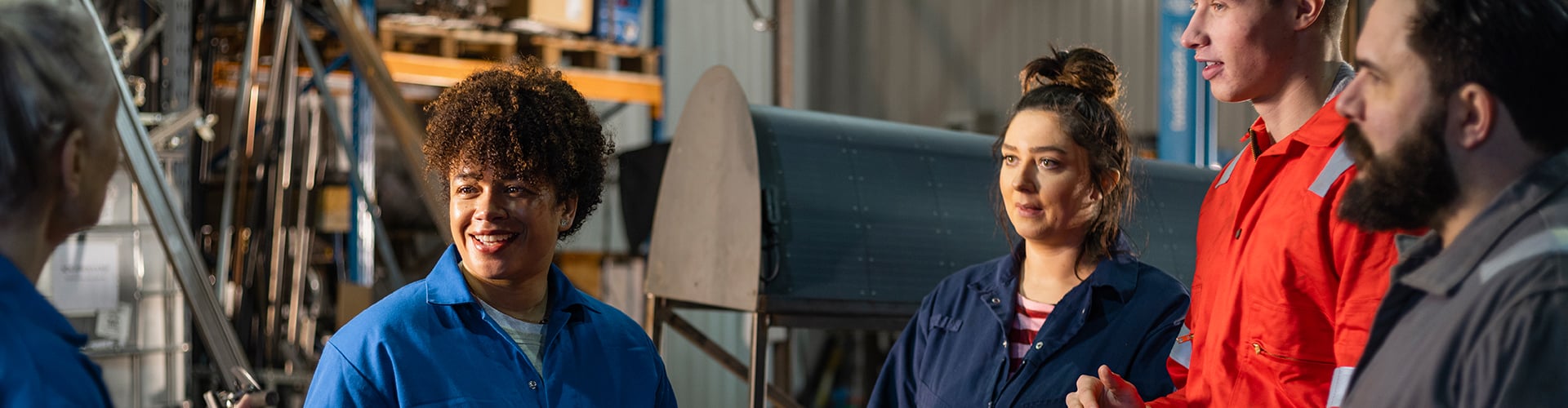 people in a factory
