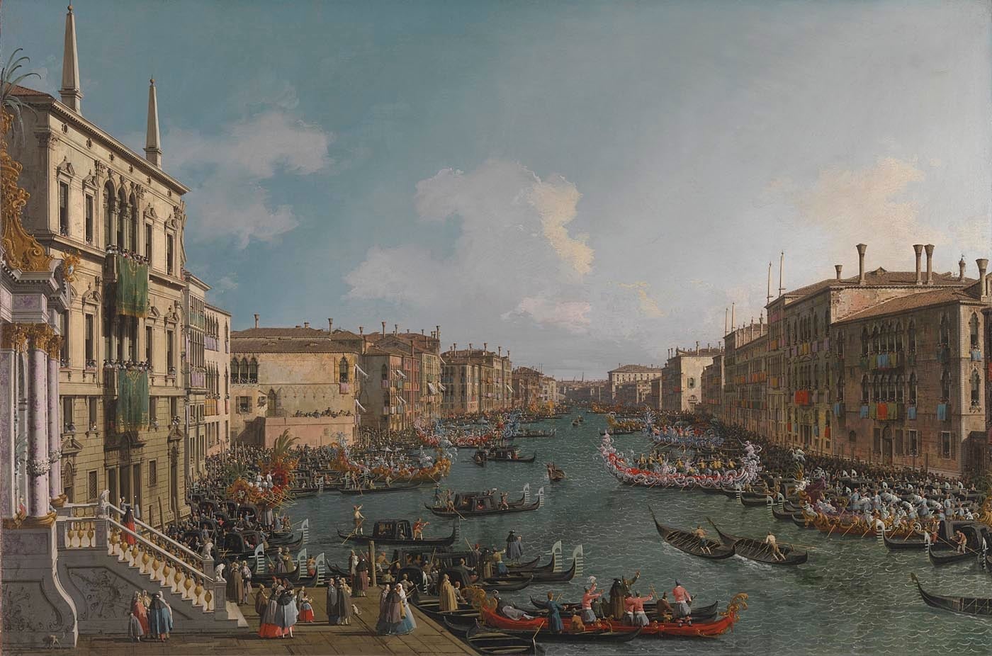Canaletto, 'A Regatta on the Grand Canal'